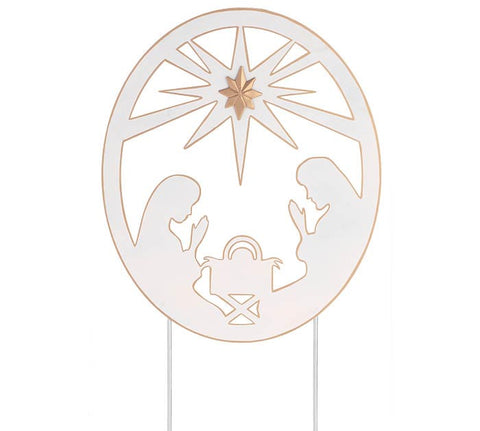 NATIVITY SCENE YARD STAKE