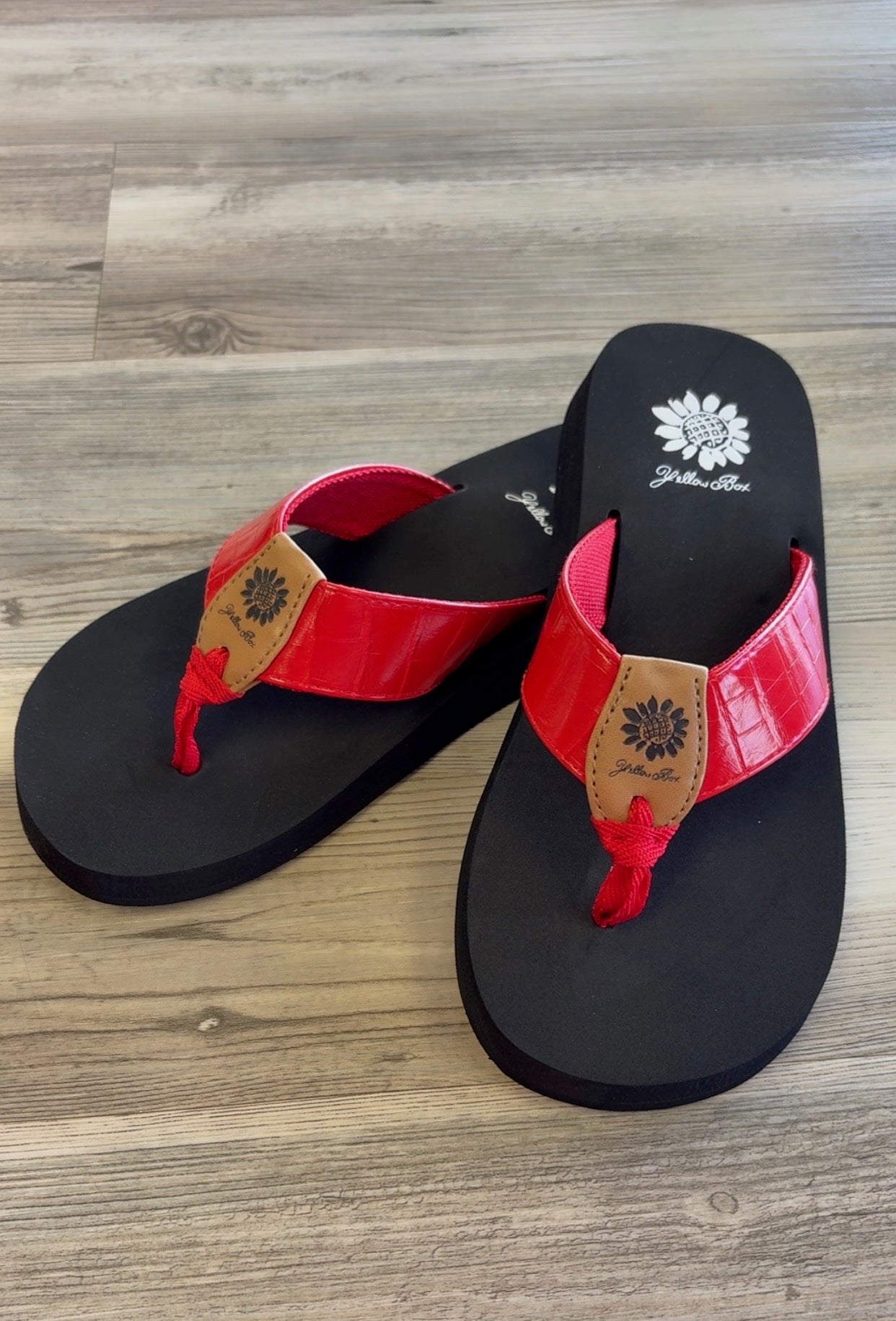 "Izzie" Yellow Box Sandal