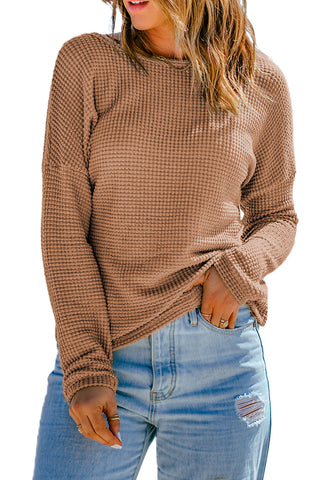 Waffle Long Sleeve Top