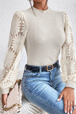 Sunflower Sleeve Waffle Top