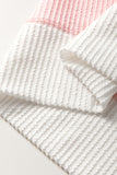 Corded Colorblock Drop Shoulder Top