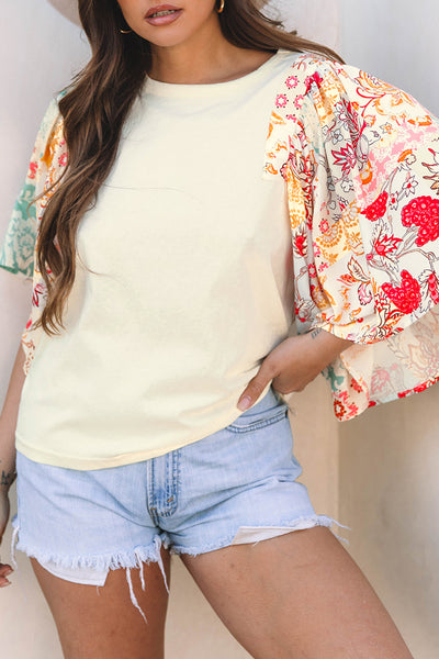 Floral Patchwork Blouse