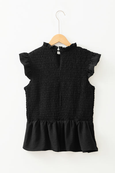Shirred Peplum Top