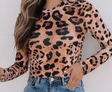Brown Leopard Top