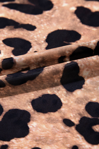 Brown Leopard Top