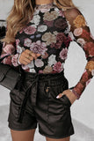 Mesh Floral Top