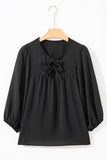 Black Bow Blouse