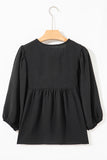 Black Bow Blouse