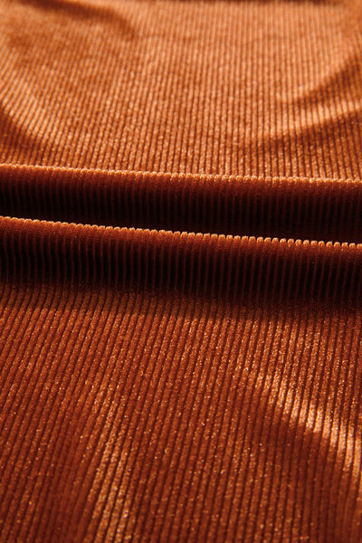 Velvet Square Neck Puff Sleeve Top