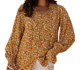 Boho Ruffled Fall Blouse