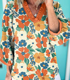 Frilled Floral Blouse