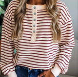 Striped  Henley Top