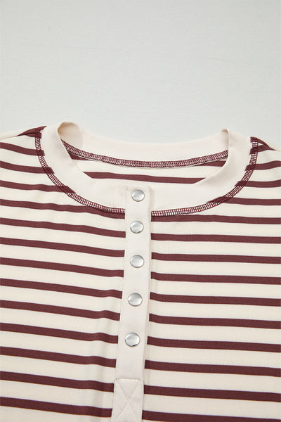 Striped  Henley Top