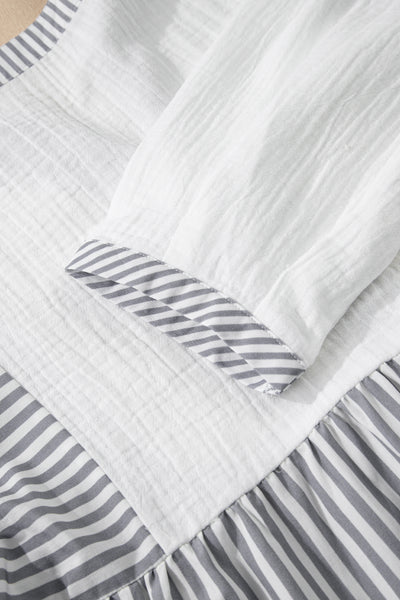 Gauze Patchwork Blouse