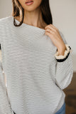 Ruffle Trim Long Sleeve Top