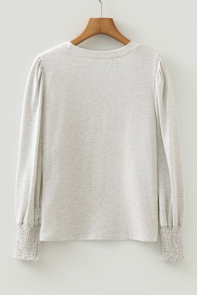 Puff Sleeve Peasant Top