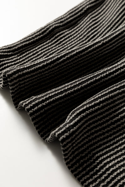 Carbon  Ribbed Dolman Top