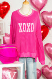 Strawberry XOXO Bow Graphic Top