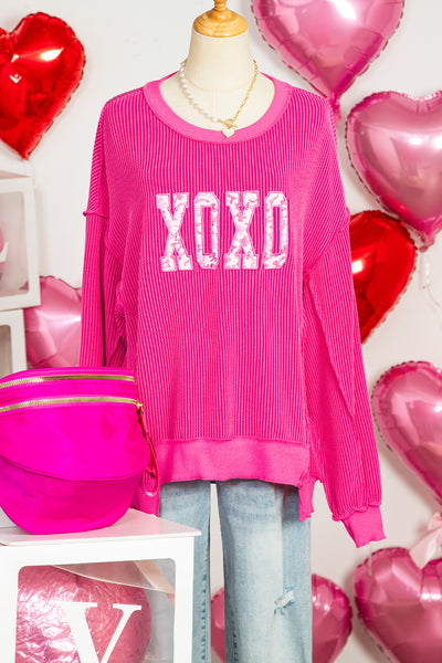 Strawberry XOXO Bow Graphic Top