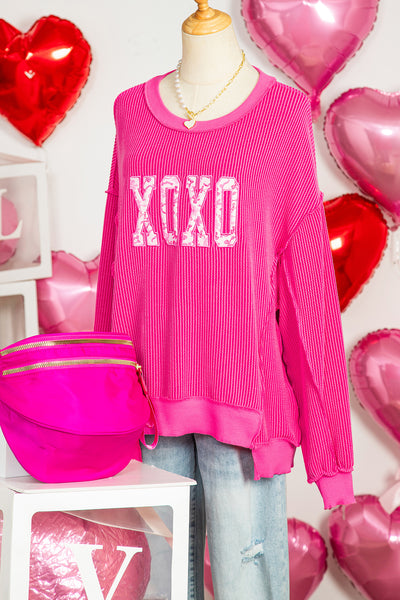 Strawberry XOXO Bow Graphic Top