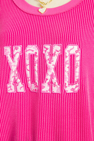 Strawberry XOXO Bow Graphic Top