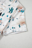 Western Cactus Print Top