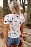 Western Cactus Print Top