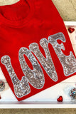 Sequined LOVE T-shirt