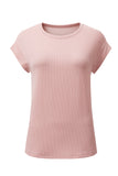 Rose Twisted Rib T Shirt