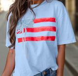 Flag Bow Graphic Tee