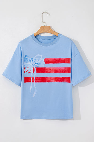 Flag Bow Graphic Tee