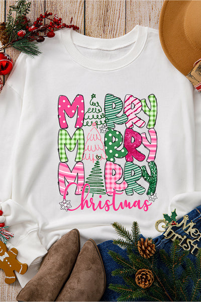 MERRY Christmas Printed Sweatshirt