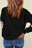 Basketball Patched Graphic Sweatshirt