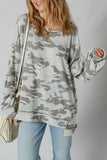 Retro Camo Patchwork Sweatshirt