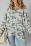 Retro Camo Patchwork Sweatshirt