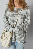 Retro Camo Patchwork Sweatshirt