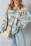 Retro Camo Patchwork Sweatshirt