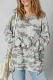 Retro Camo Patchwork Sweatshirt
