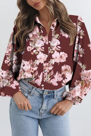 Floral Puff Sleeve Top