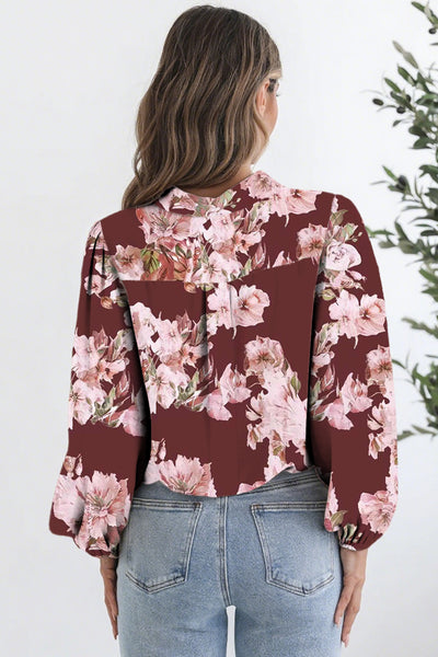 Floral Puff Sleeve Top