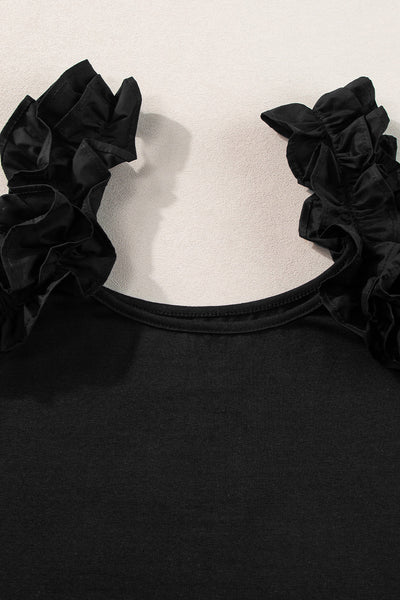 Ruffled Straps Tank Top