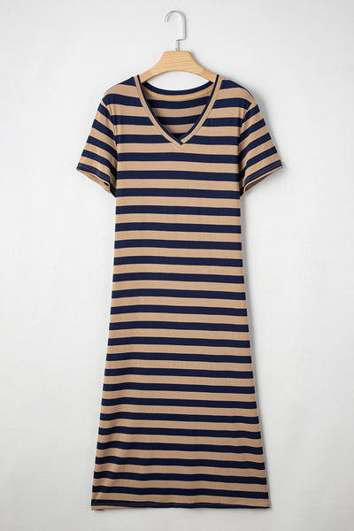 Black Stripe Maxi Dress