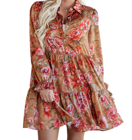 Vintage Floral Mini Dress