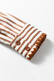 Khaki Stripe Mini Dress