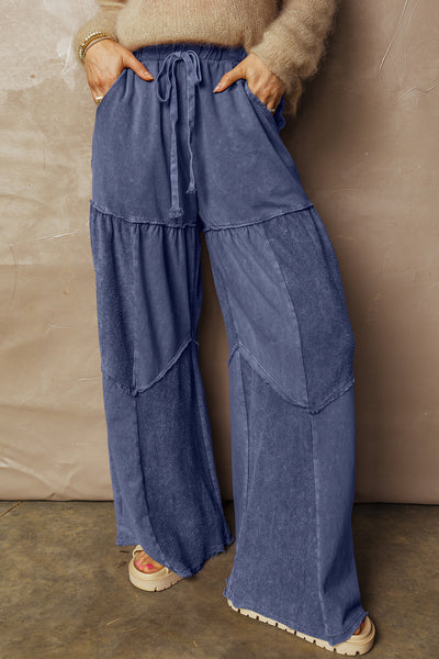 Ashleigh Mineral Wash Patchwork Pants