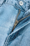 Shift Slit Straight Jeans by High