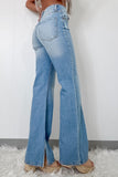 Shift Slit Straight Jeans by High