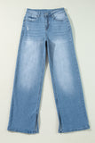 Shift Slit Straight Jeans by High
