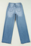 Shift Slit Straight Jeans by High