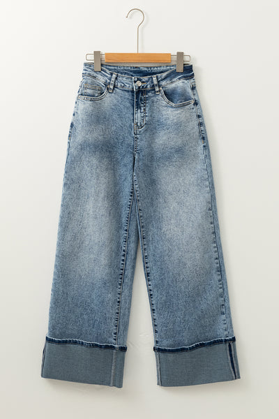 High Rise Button Fly Jeans